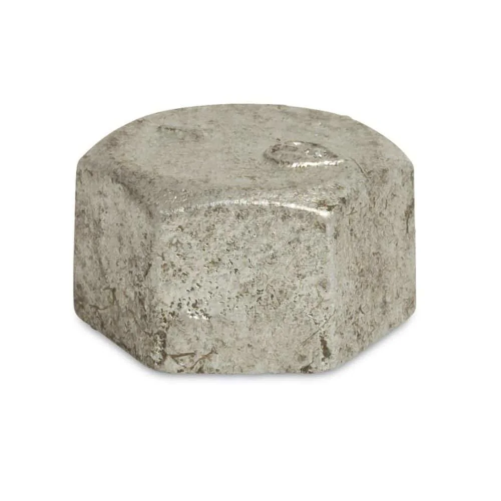 Gewindefitting Temperguss Kappe Hexagon 1/4 IG