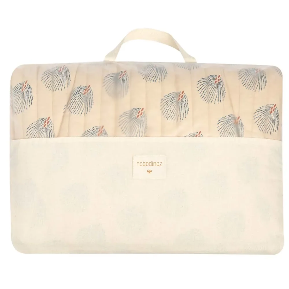 Babywippe Bezug, Ersatzbezug - Nobodinoz, Gatsby Blau Creme