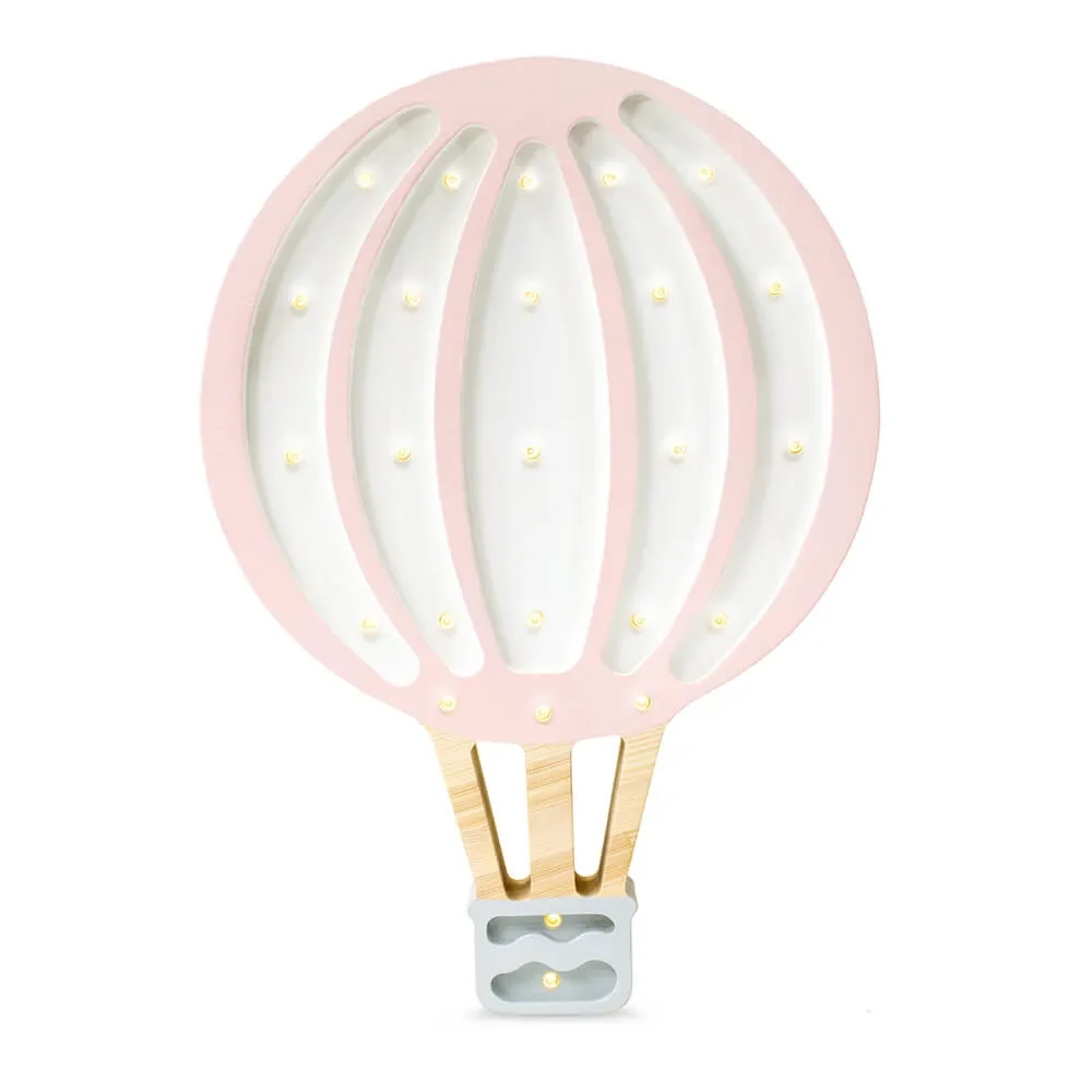 little lights Led Deko Kinderlampe Heissluftballon rosa