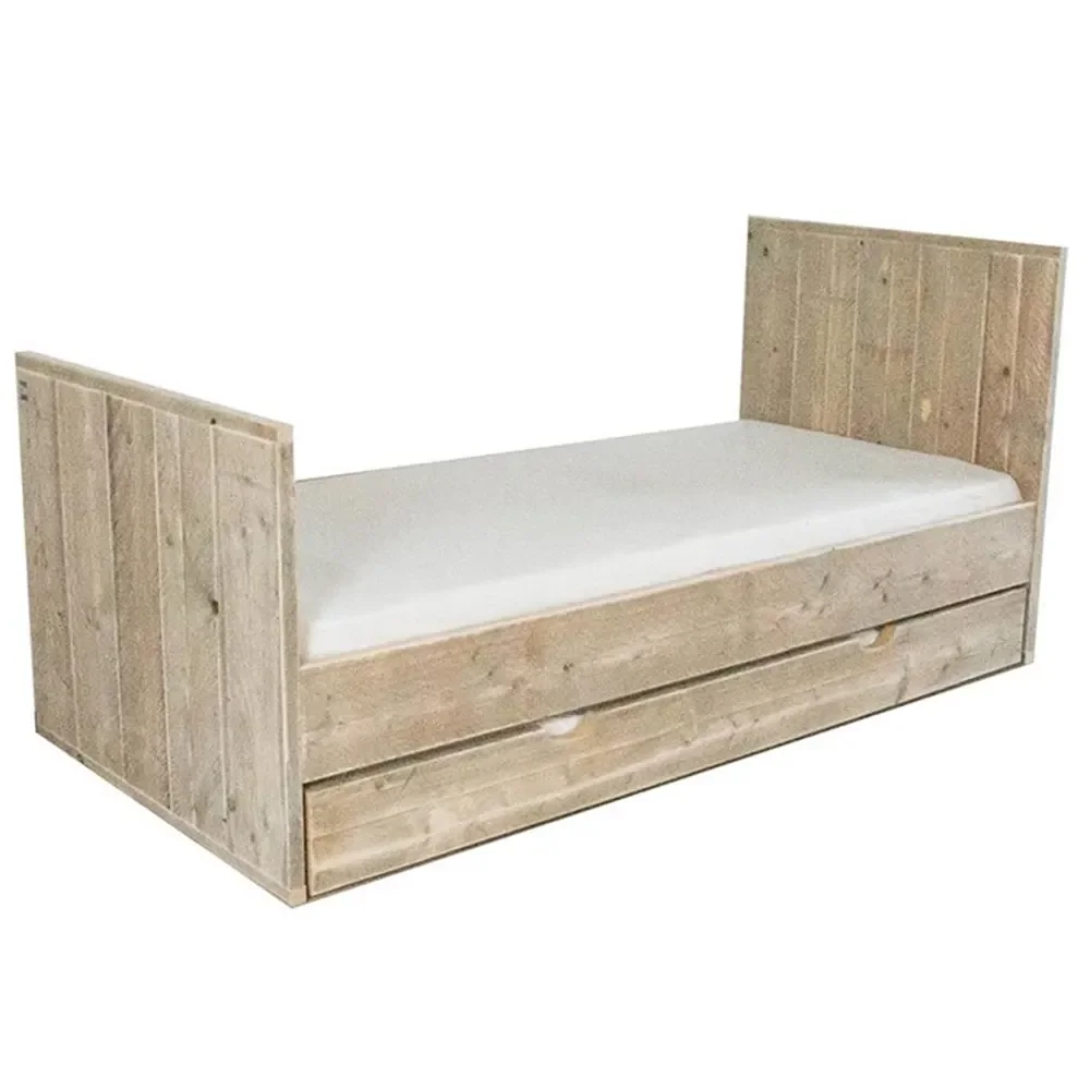 Dutchwood Einzelbett Holz, Bettkasten: mit Bettschublade