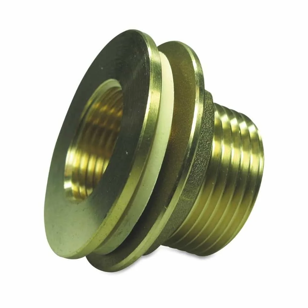 Messing Fitting, Gewindefitting, 1" AG x 3/4" IG