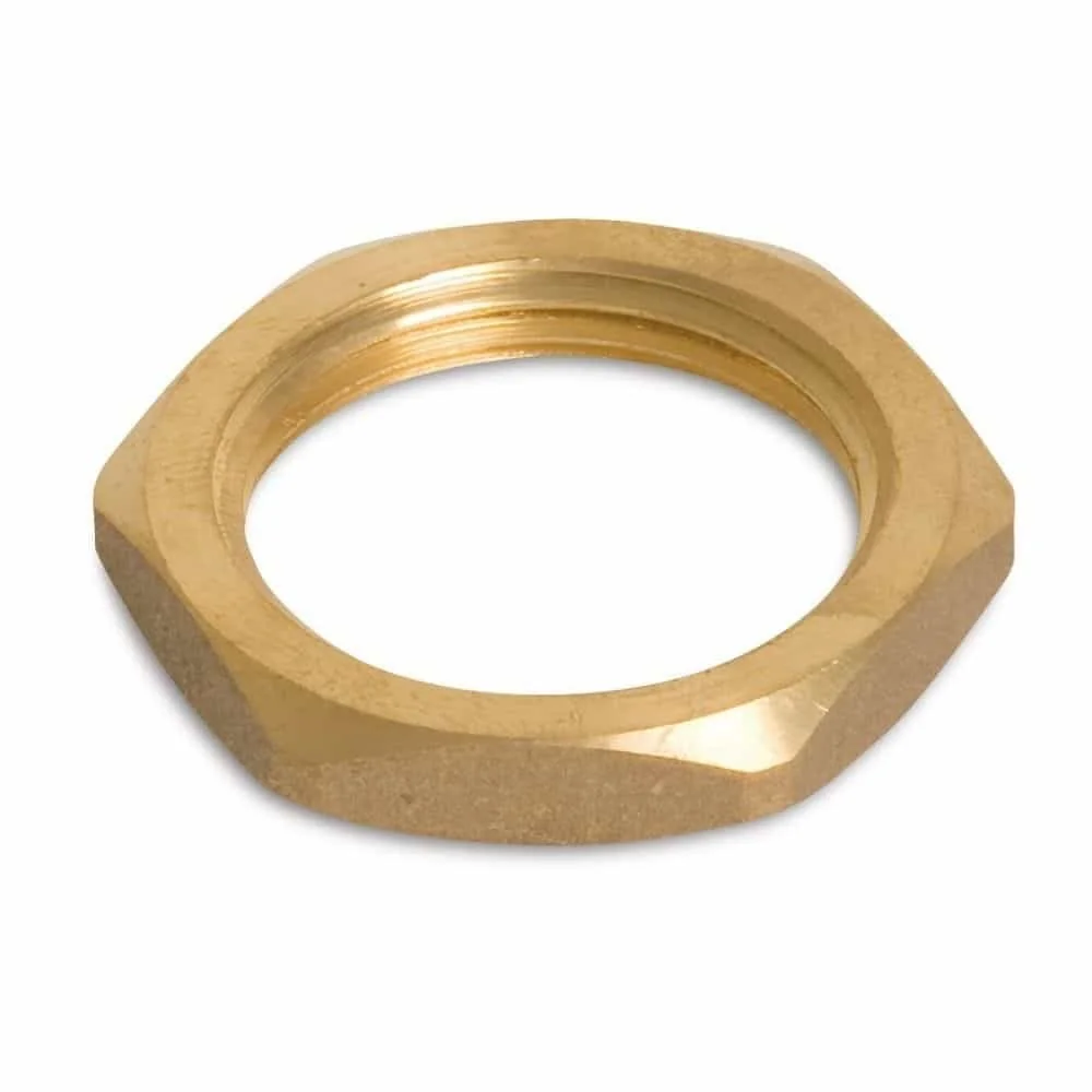 Messingfitting, Gegenmutter, Gewindefitting Messing, 1 1/2" IG