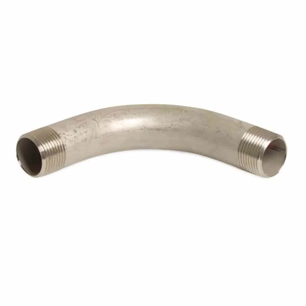 "Edelstahlfitting, Gewindefitting Edelstahl, Bogen 90 Grad 1/2 Zoll, V4A Fitting image"