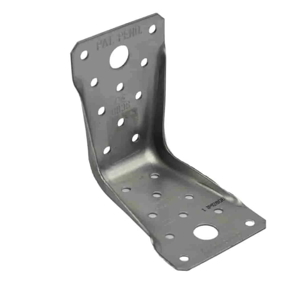 Winkelverbinder mit Rippe, 89x89x60x1,5 mm, Stahl verzinkt