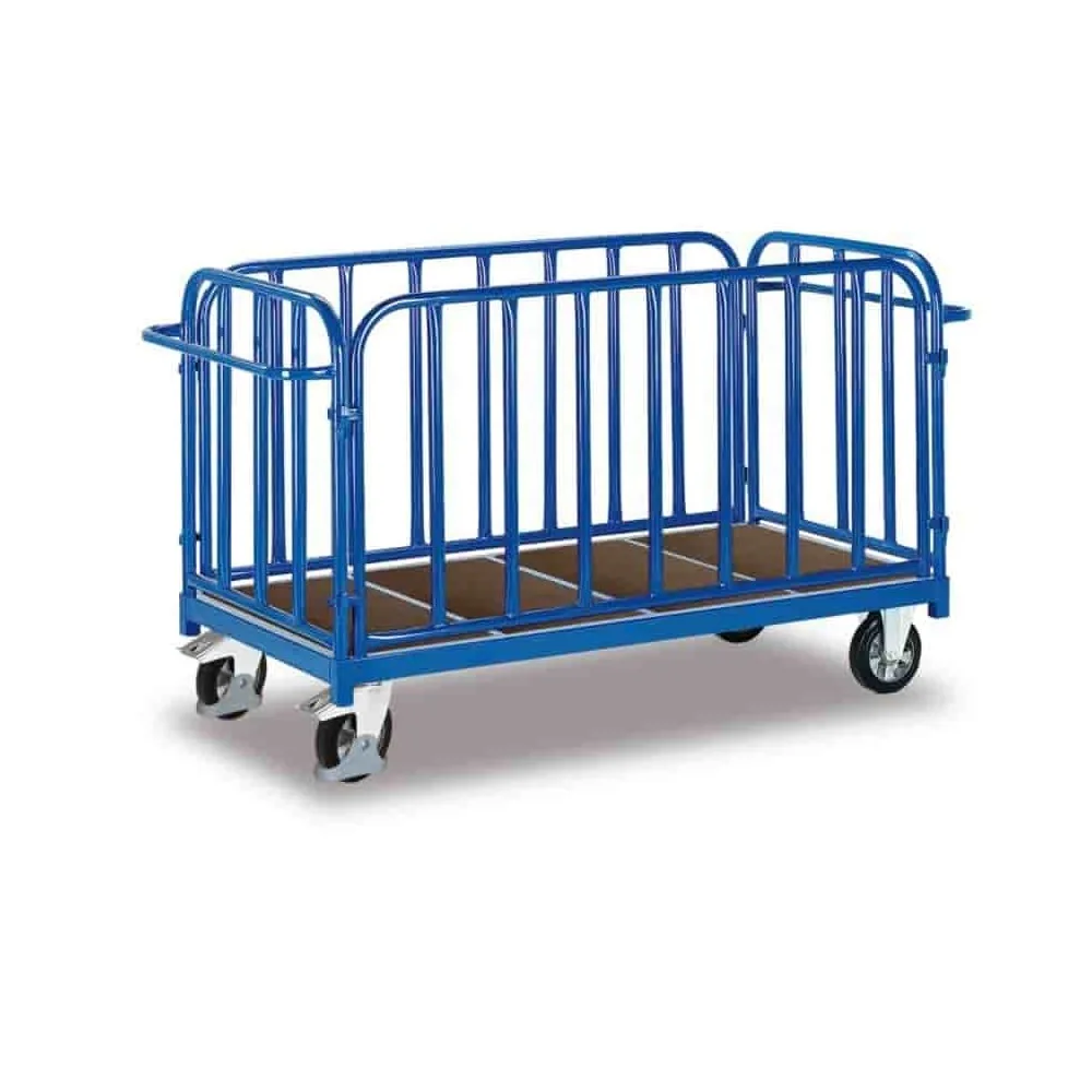 Vierwandwagen 1200 kg, Schwerlastwagen, Gummibereift, Sperrholzboden