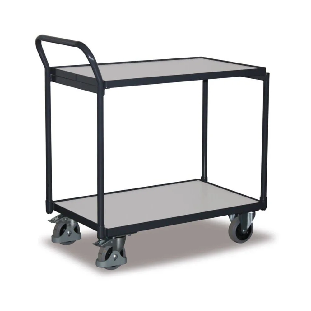 "ESD Tischwagen, 2 Ladeflächen, Typ L, EasySTOP, Werkstattwagen ESD image"