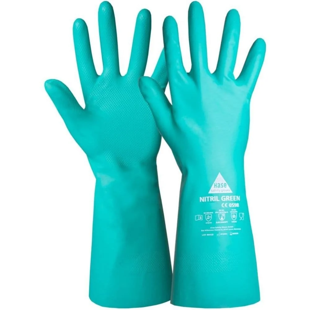 "Chemikalienschutzhandschuhe, Nitrilhandschuhe grün, Gr. 10 image"