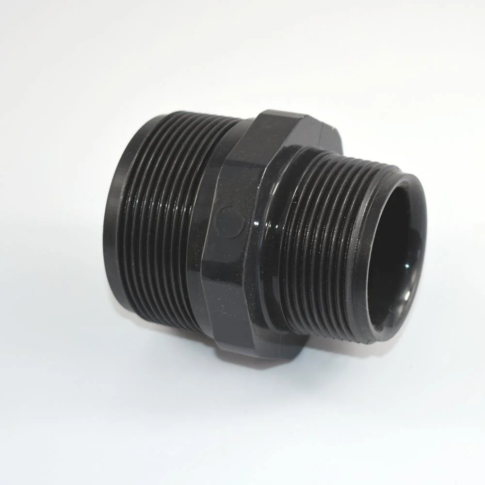 PVC Fittings reduzierter Doppelnippel 2 Zoll x 1 1/2 Zoll