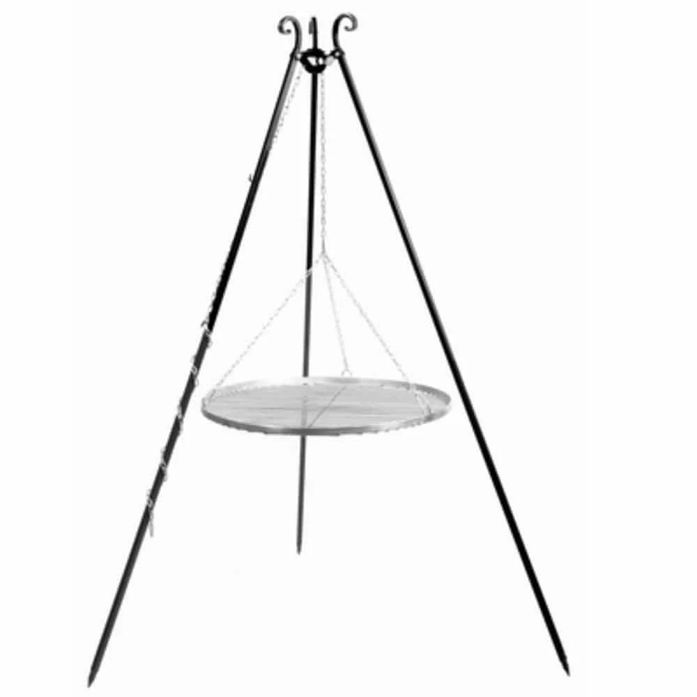 Schwenkgrill 180 cm + Grillrost aus Edelstahl 50 cm