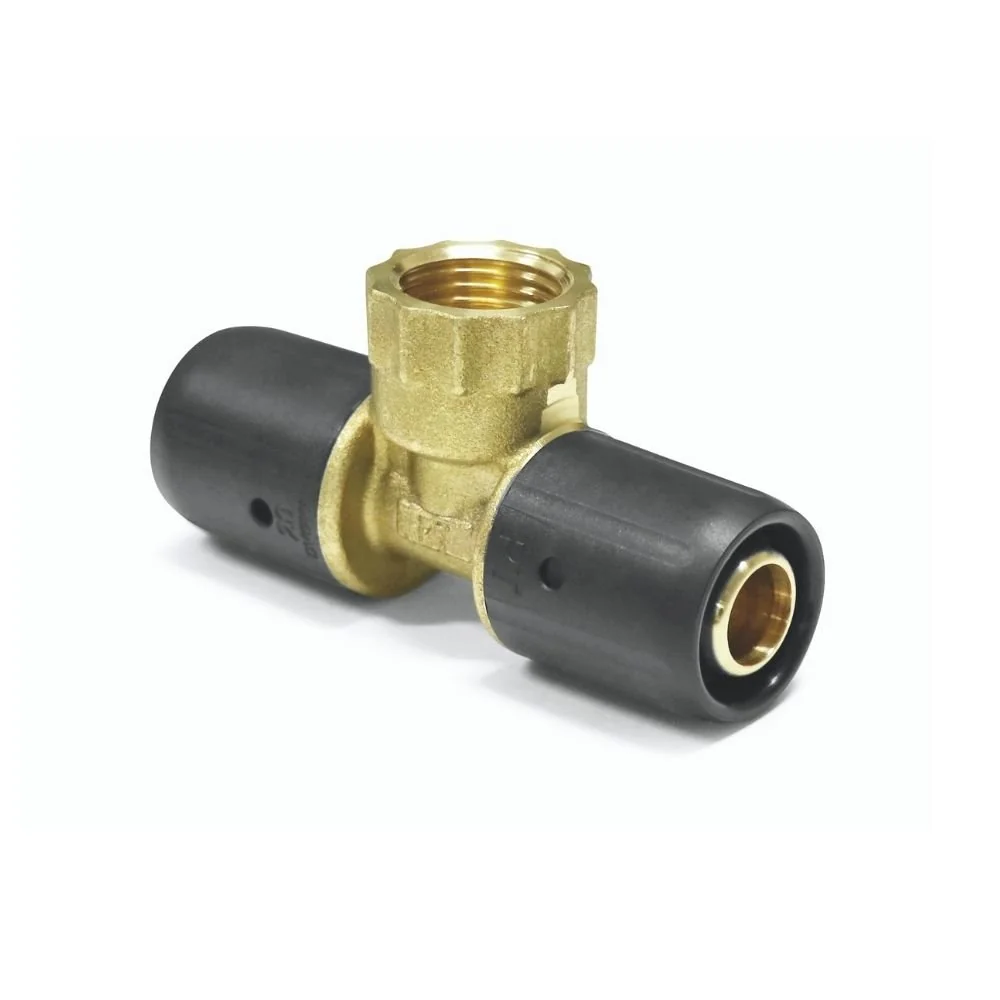 Steckfitting T-Stück, 20mm, 3/4 Zoll, Trinkwasser, Heizung