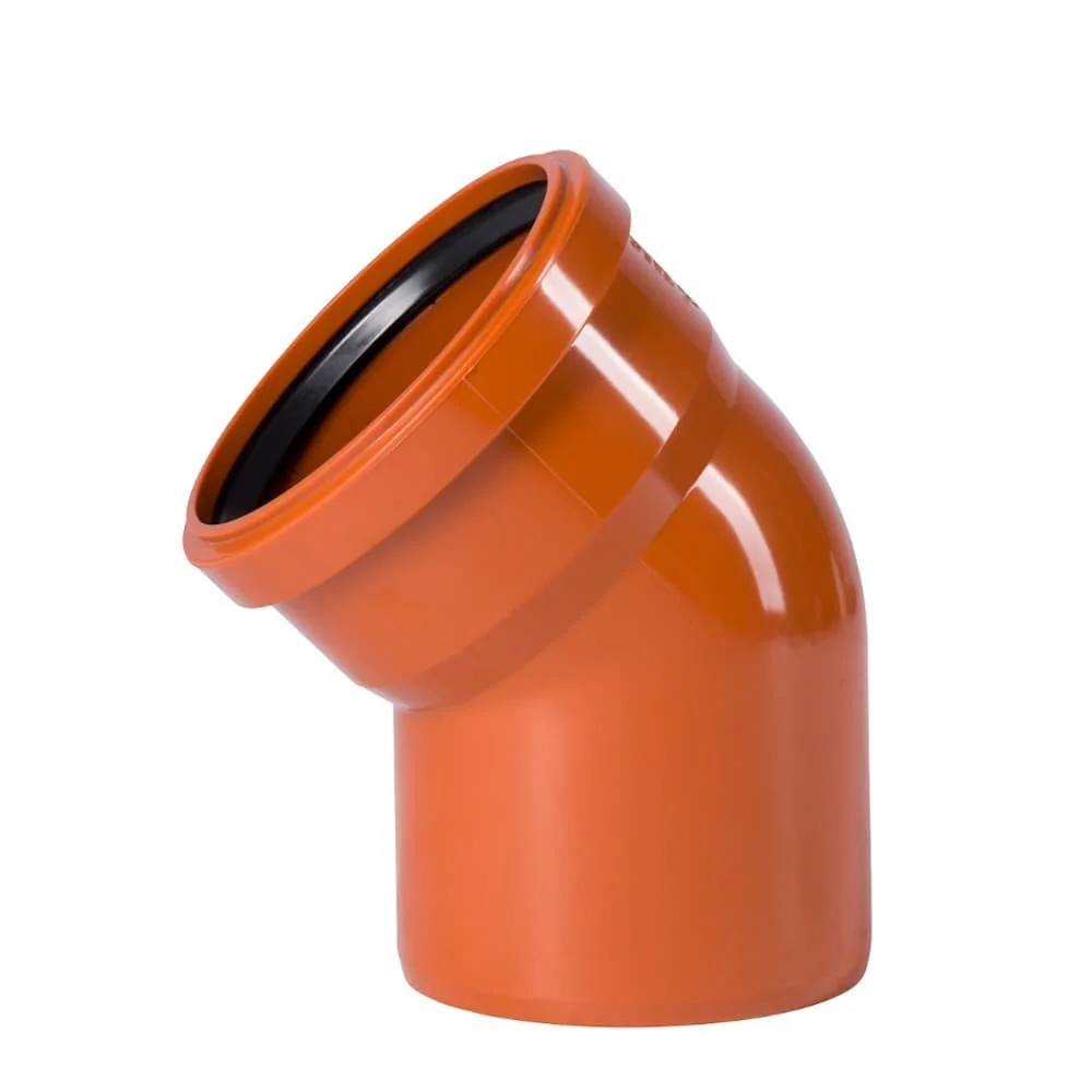 KG Bogen 160, DN 160, 45 Grad, Rohr