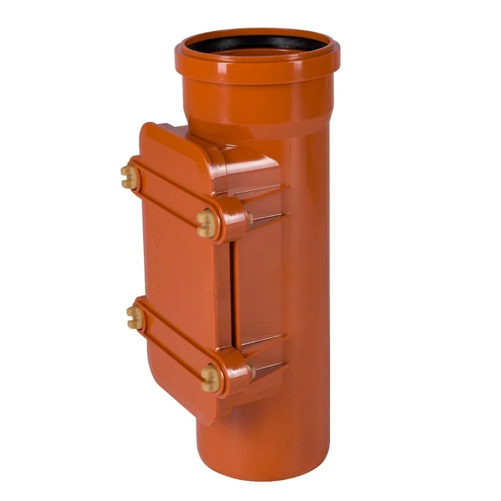 KG Rohr 160, KG Reinigungsrohr, Abwasserrohr DN 160, Orange