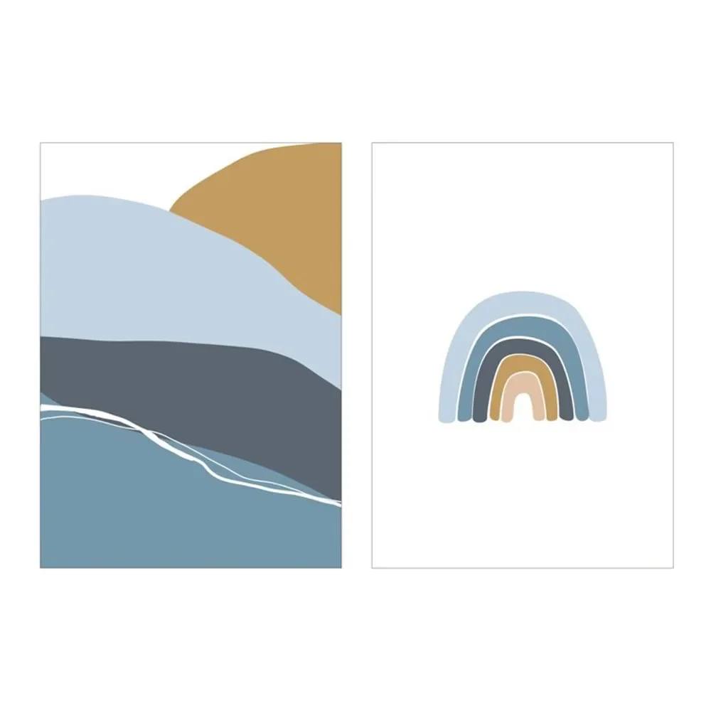 Little Dutch Poster - Horizon, A3, Farbe: blau