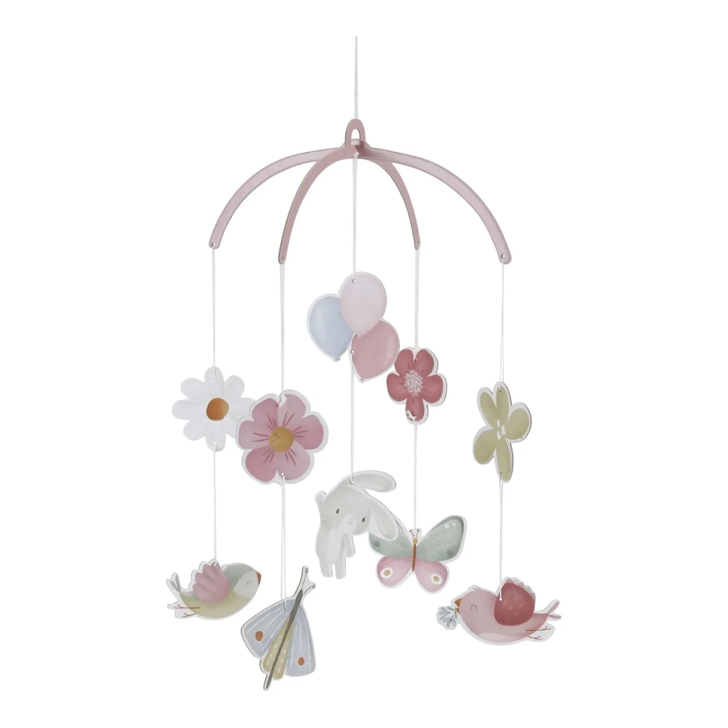 "Little Dutch Baby mobile, Mobile babybett - Karton, Flowers & Butterflies FSC image"