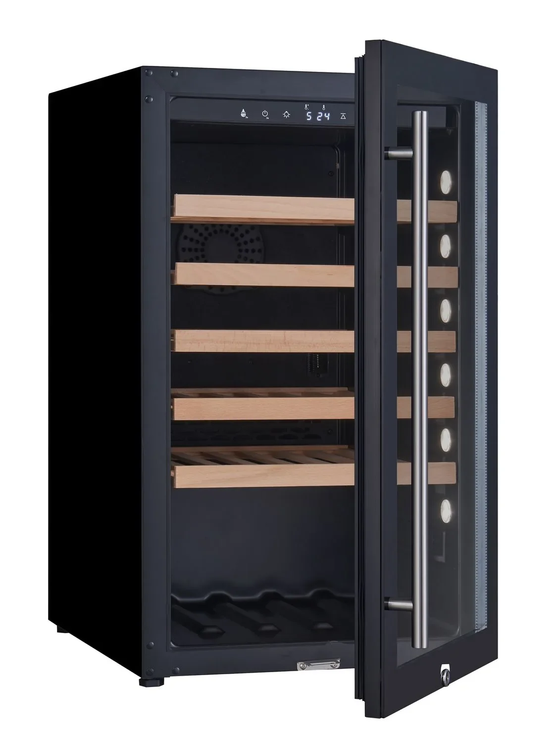 Weinkühlschrank WK 40, Glastür mit digitalen LED Display