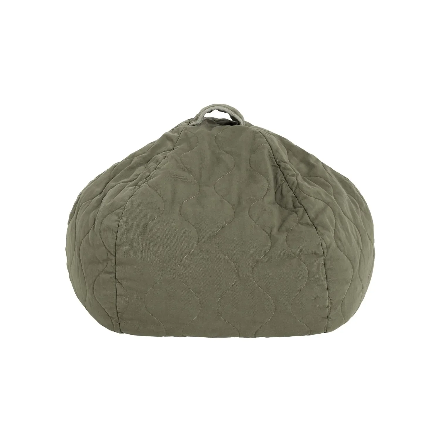 Nobodinoz LANDSCAPE Sitzsack - Runder, 65 x 40 cm, Farbe: Vetiver