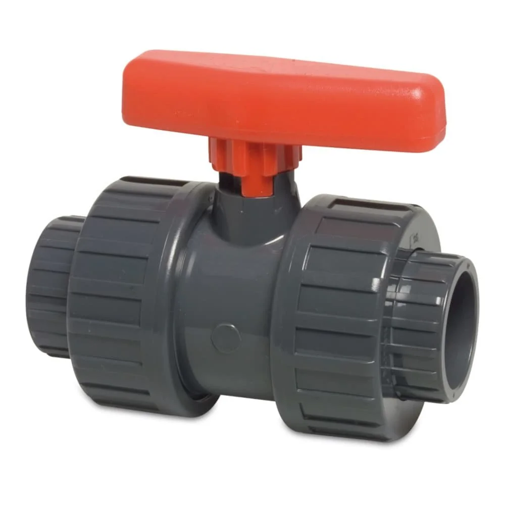 "PVC Kugelhahn 50 mm, PVC U Muffe, PN16 Anschluss image"