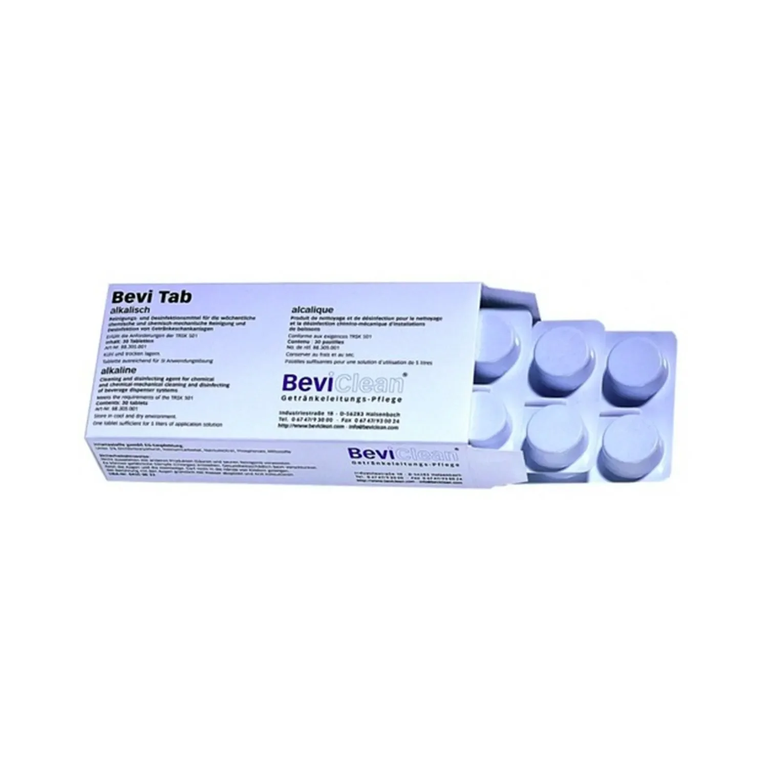 "Bevi Tabs | Alkalische Reinigungstabletten für Getränkeleitungen | Preis pro Stück image"