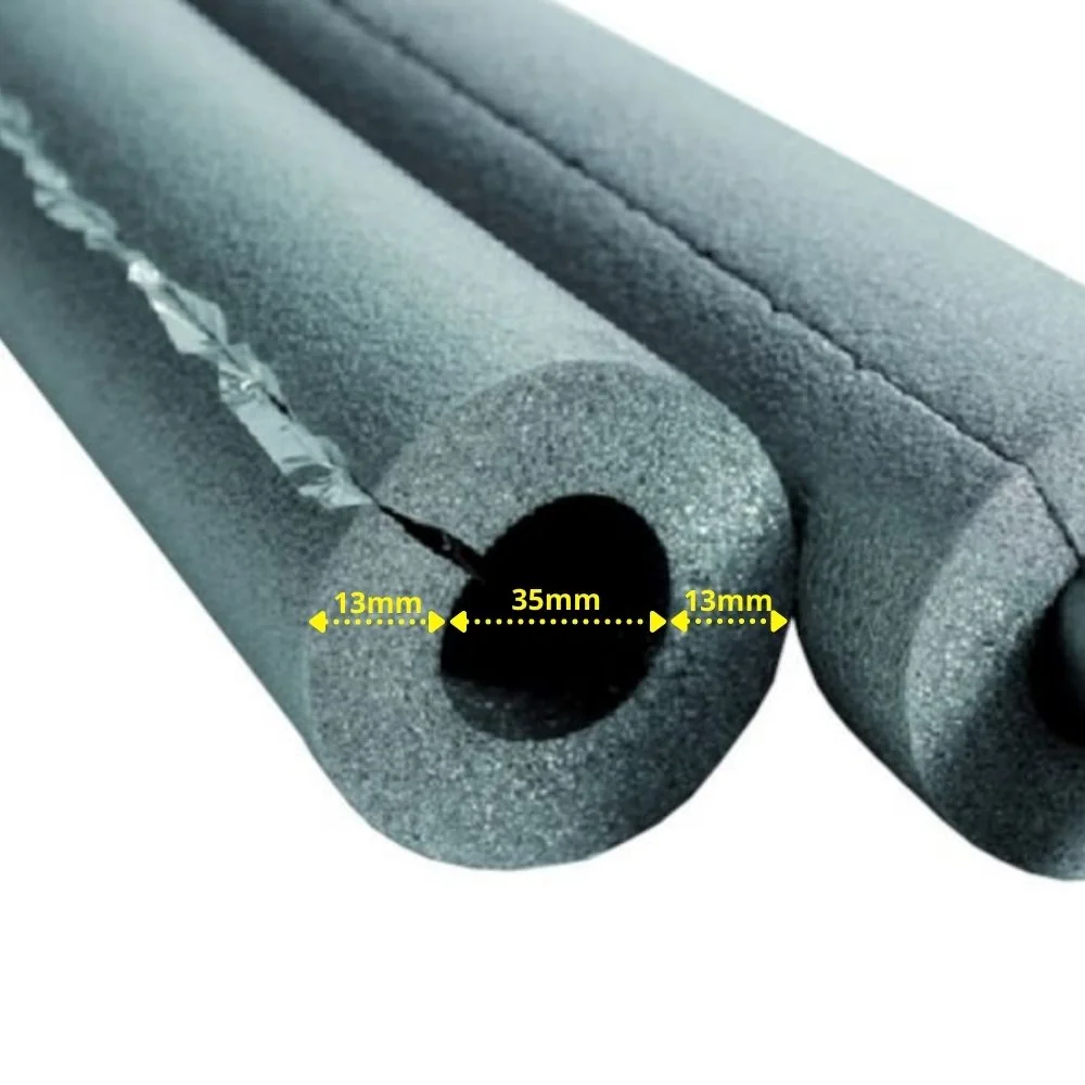 Rohrisolierung, 1m Isolierrohr, Ø 35 mm x 13 mm, Selbstklebend