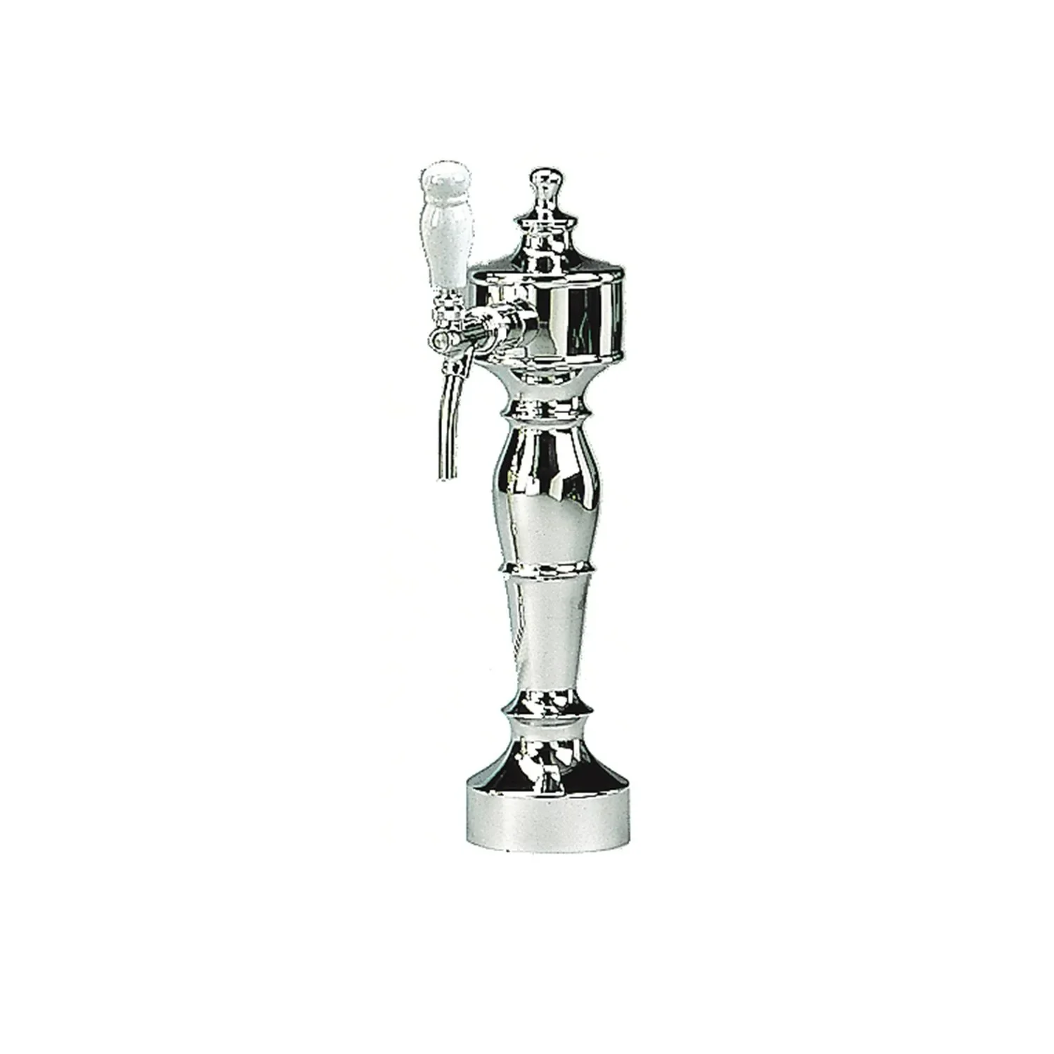 "Bierzapfsäule, Schanksäule Bier - Modell Flämische Form, Chrom, 2-leitig image"