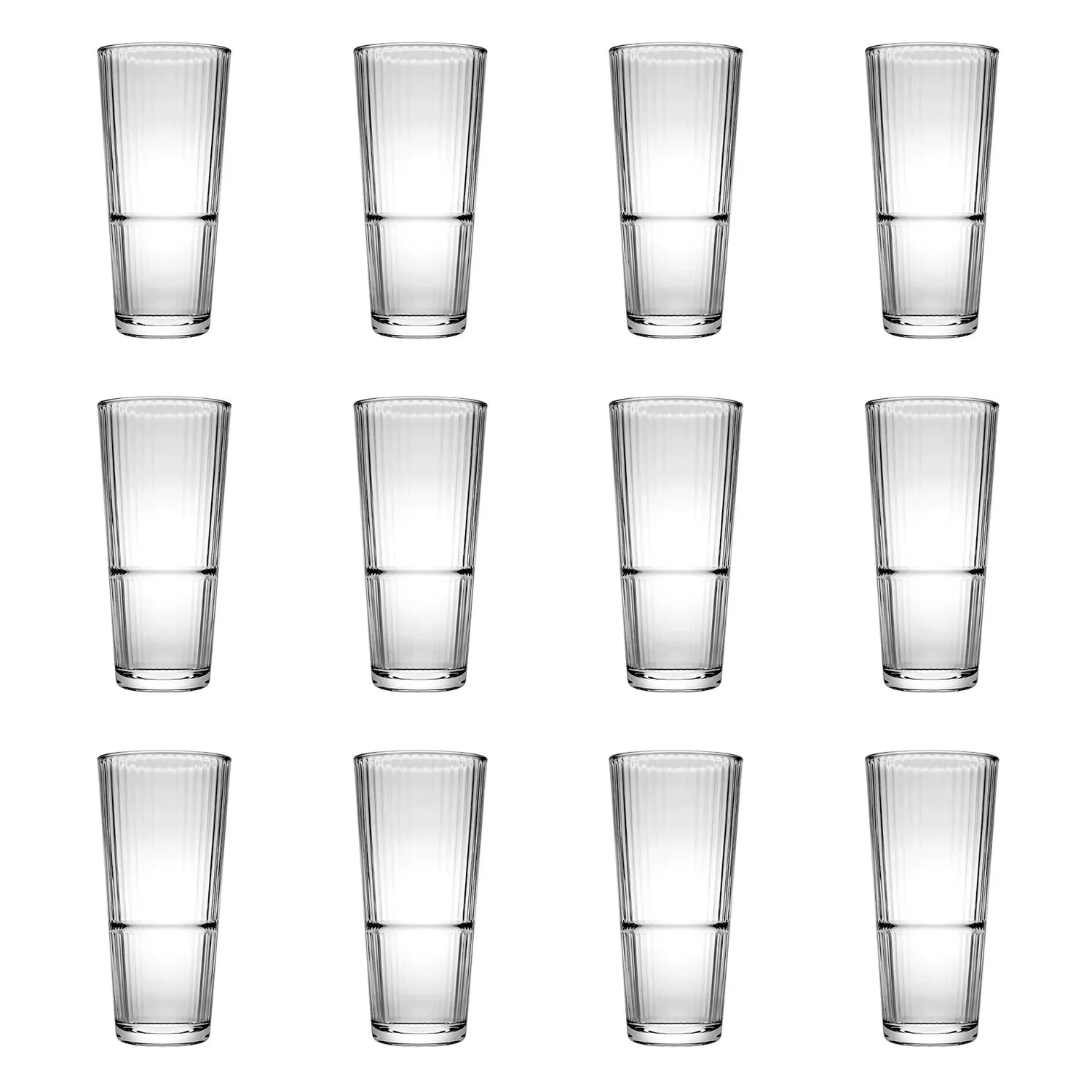 Longdrinkgläser, Trinkgläser 6er-Set - Grande Sunray, 295 ml