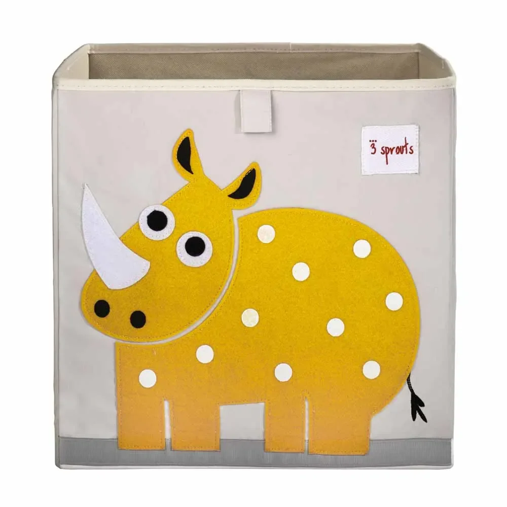 "3 Sprouts Spielzeugkorb Nashorn image"