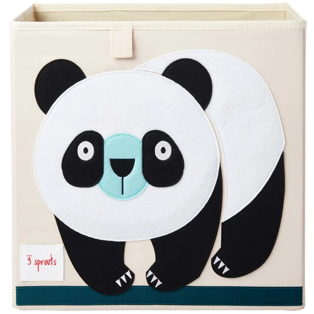 "3 Sprouts Spielzeugkorb Panda image"