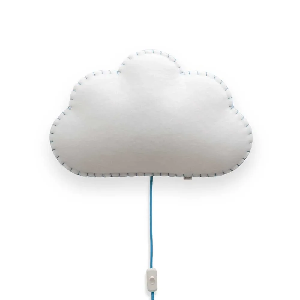 Buokids Softlampe Nachtlicht/Wandlampe Wolke, Ausführung: Wandlampe; Farbe der Naht: grau