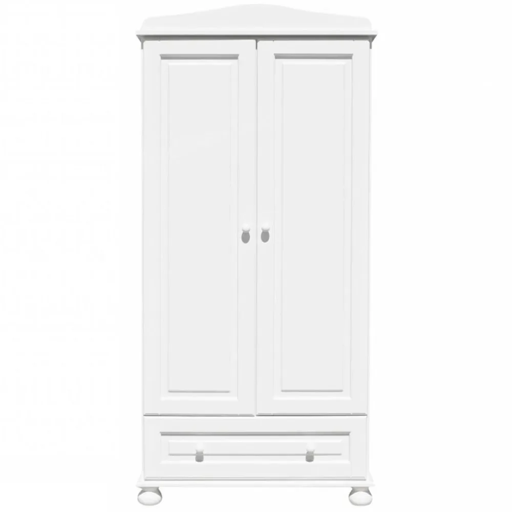 Caramella Kleiderschrank 2-türig Romantik weiss