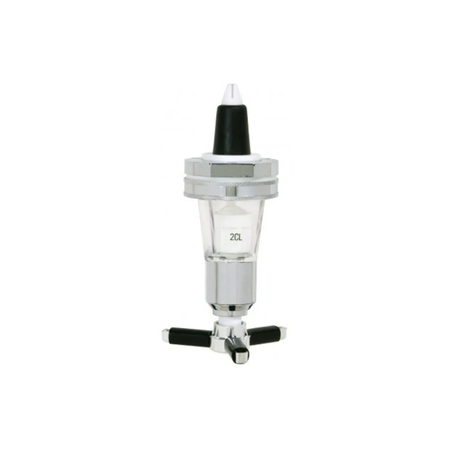 Portionierer, Ausgießer Dosierer für 0,7 - 1,0 L Flaschen, silber, Ausschankmenge: 20 ml