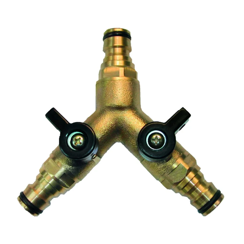 Gartenschlauch Verbinder, Messing Schlauchverbinder, Schlauchverteiler Y