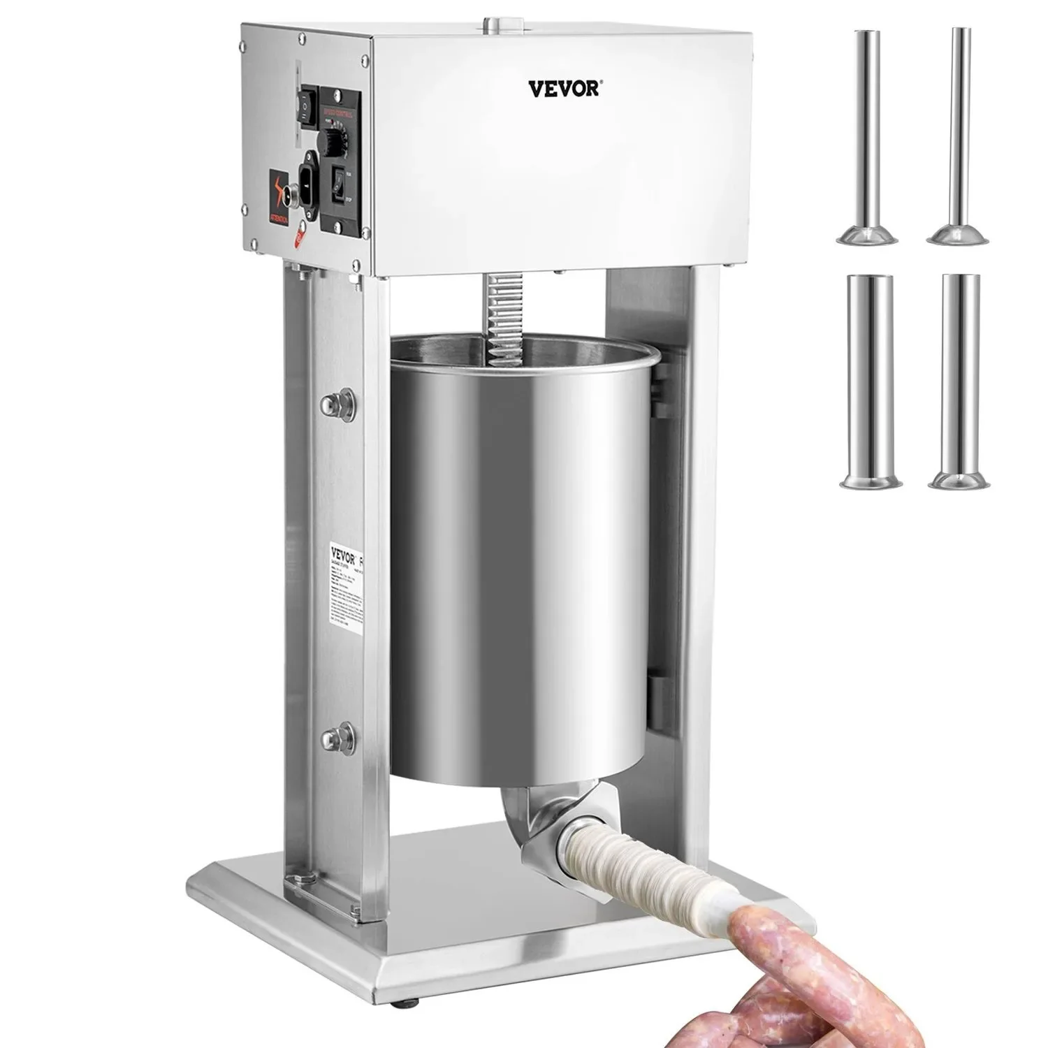 "Wurstfüller, Wurstfüllmaschine, Wurstpresse - 10L Edelstahl, Elektrisch image"