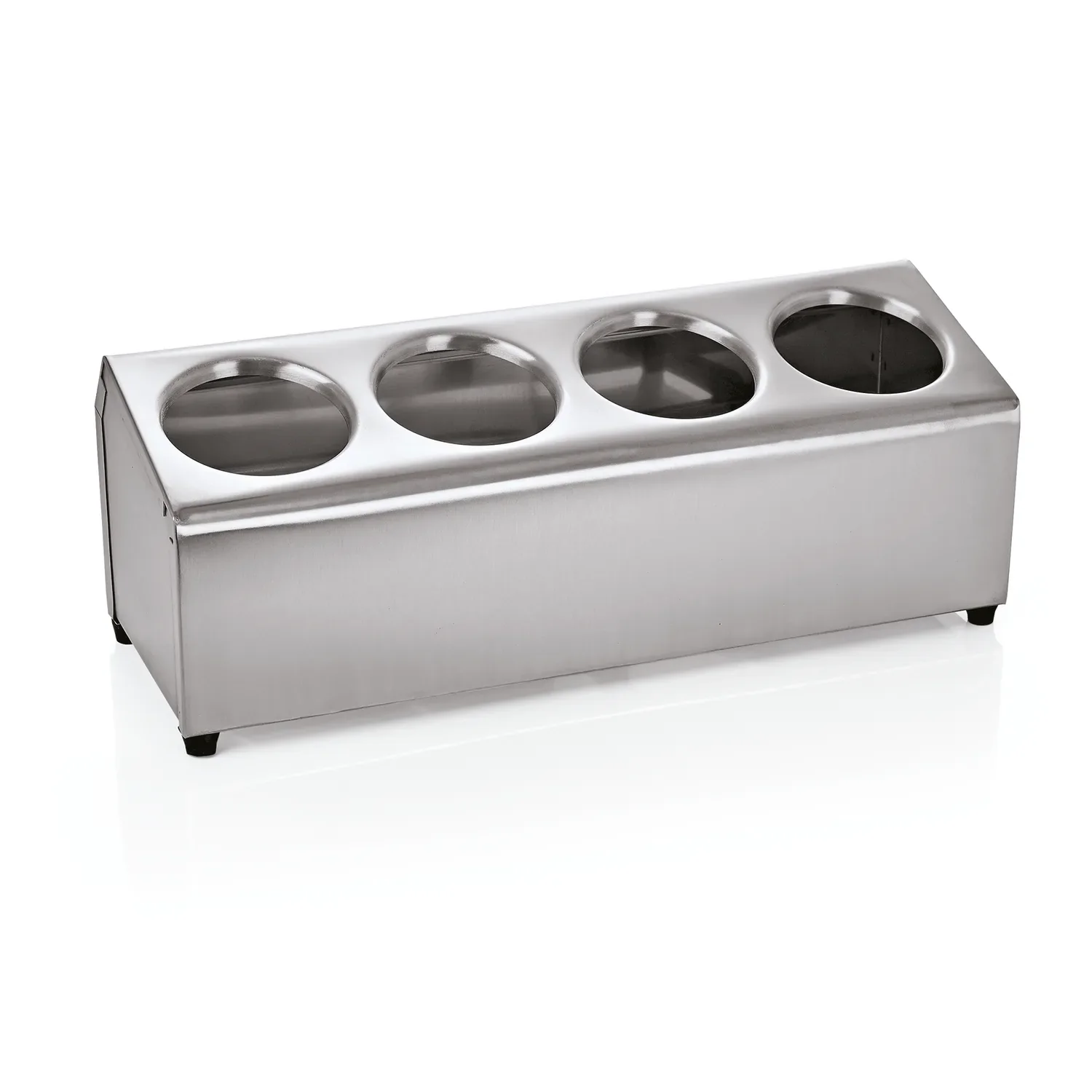 Besteckkasten, Besteckeinsatz, Besteckbox Gastro für 4 Besteckköcher: Edelstahl,