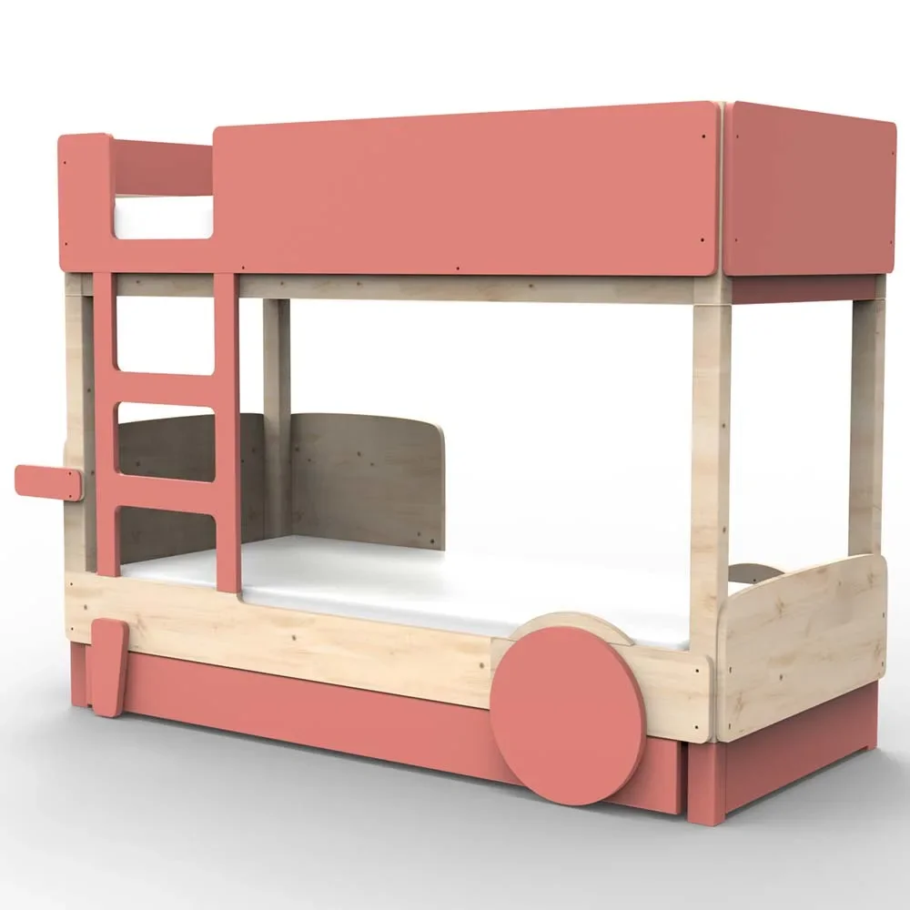 Mathy by Bols Etagenbett Discovery mit Bettschublade, Farbe Elemente coral