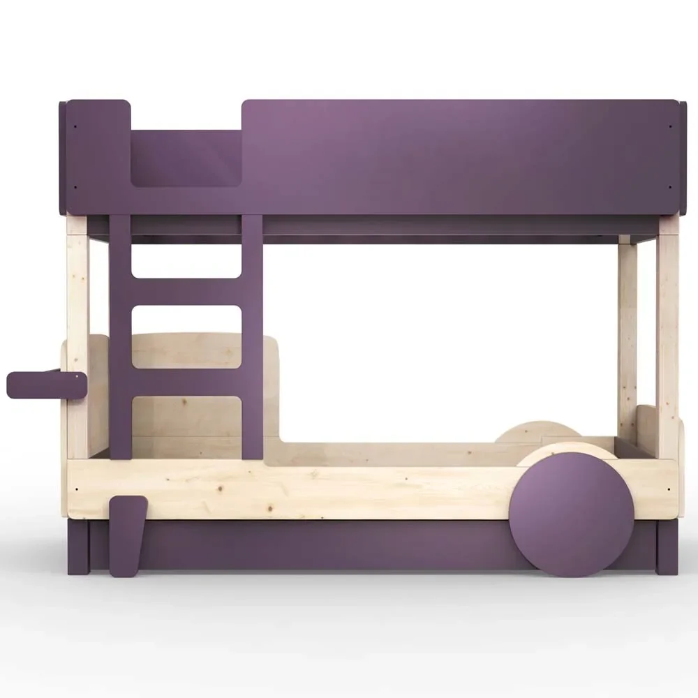 Mathy by Bols Etagenbett "Discovery" mit Bettschublade, Farbe Elemente: cuberdon purple