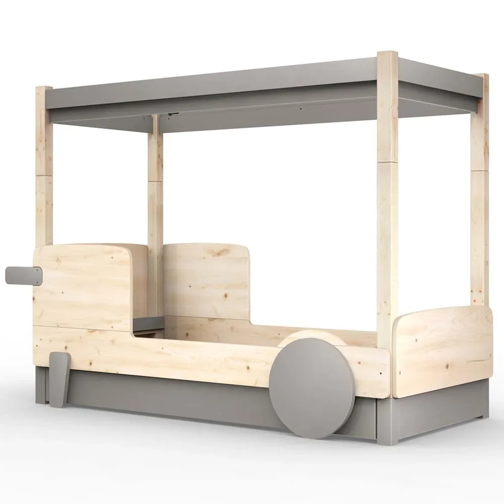 Mathy by Bols Himmelbett "Discovery" mit Bettschublade, Farbe Elemente: mole