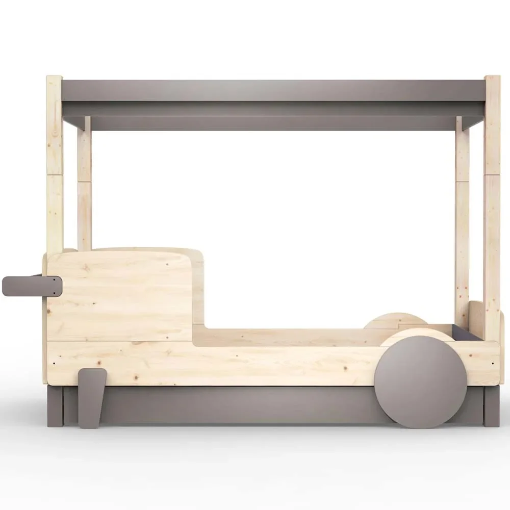 Mathy by Bols Himmelbett "Discovery" mit Bettschublade, Farbe Elemente: linnen