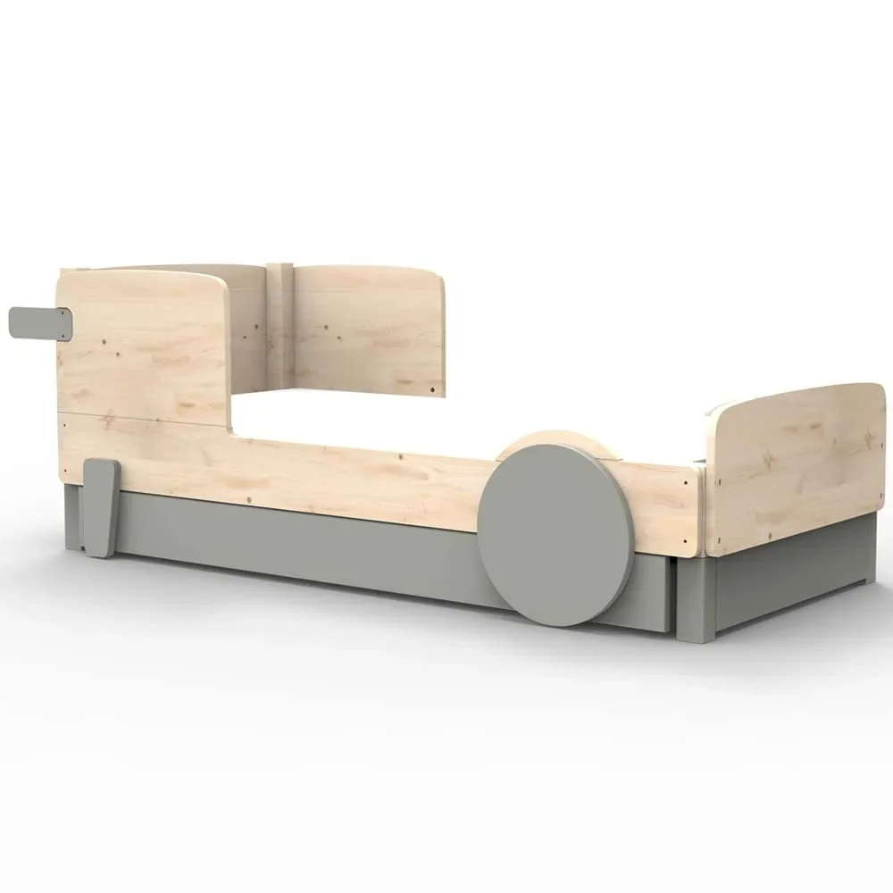 Mathy by Bols Einzelbett "Discovery" mit Bettschublade, Farbe Elemente: cement grey