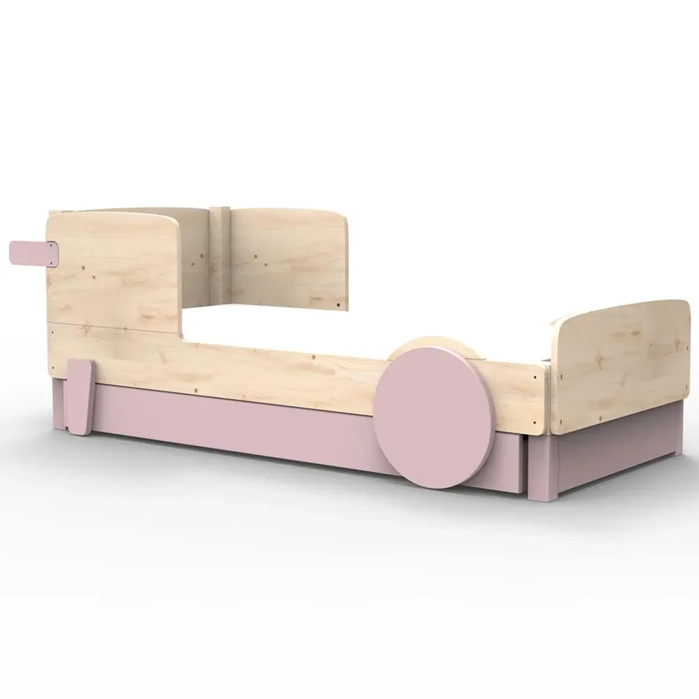 Mathy by Bols Einzelbett "Discovery" mit Bettschublade, Farbe Elemente: winter pink