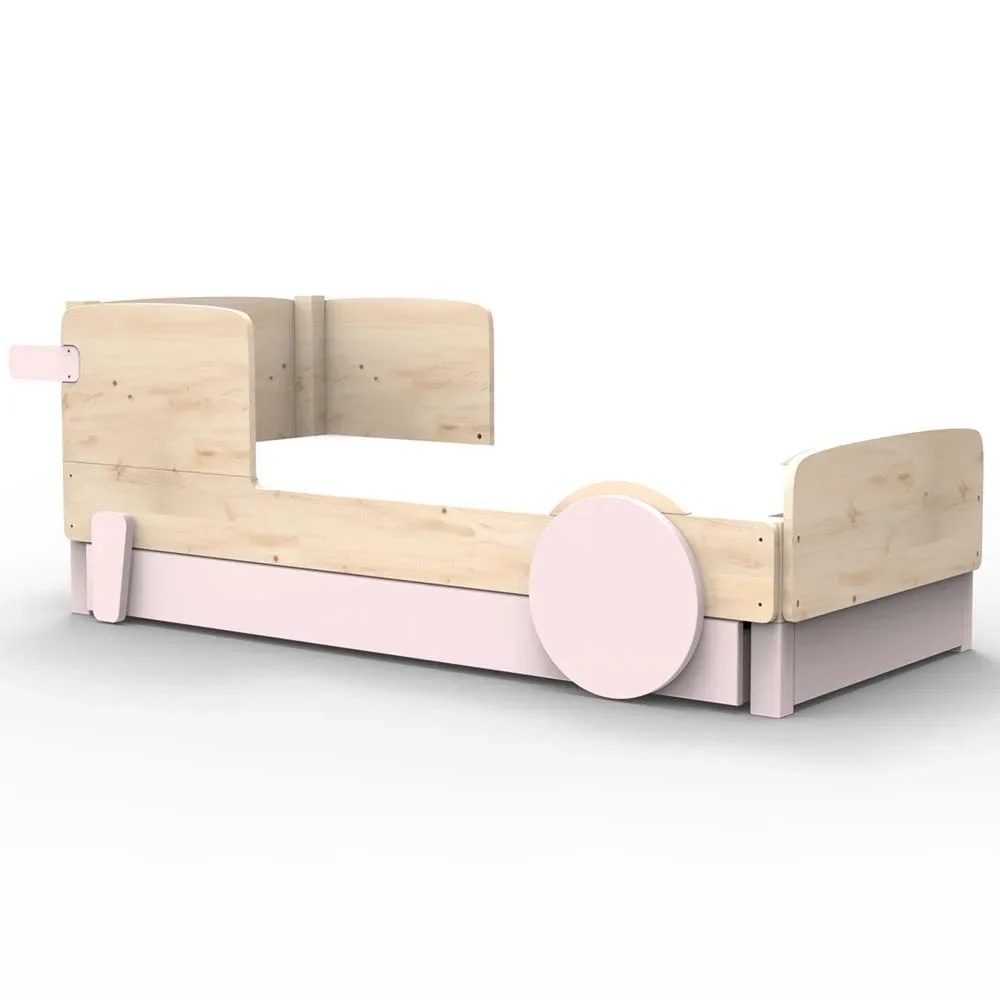 Mathy by Bols Einzelbett "Discovery" mit Bettschublade, Farbe Elemente: powder pink