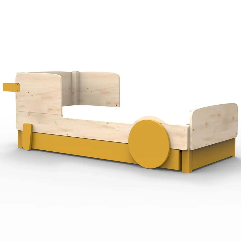 Mathy by Bols Einzelbett "Discovery" mit Bettschublade, Farbe Elemente: ocher