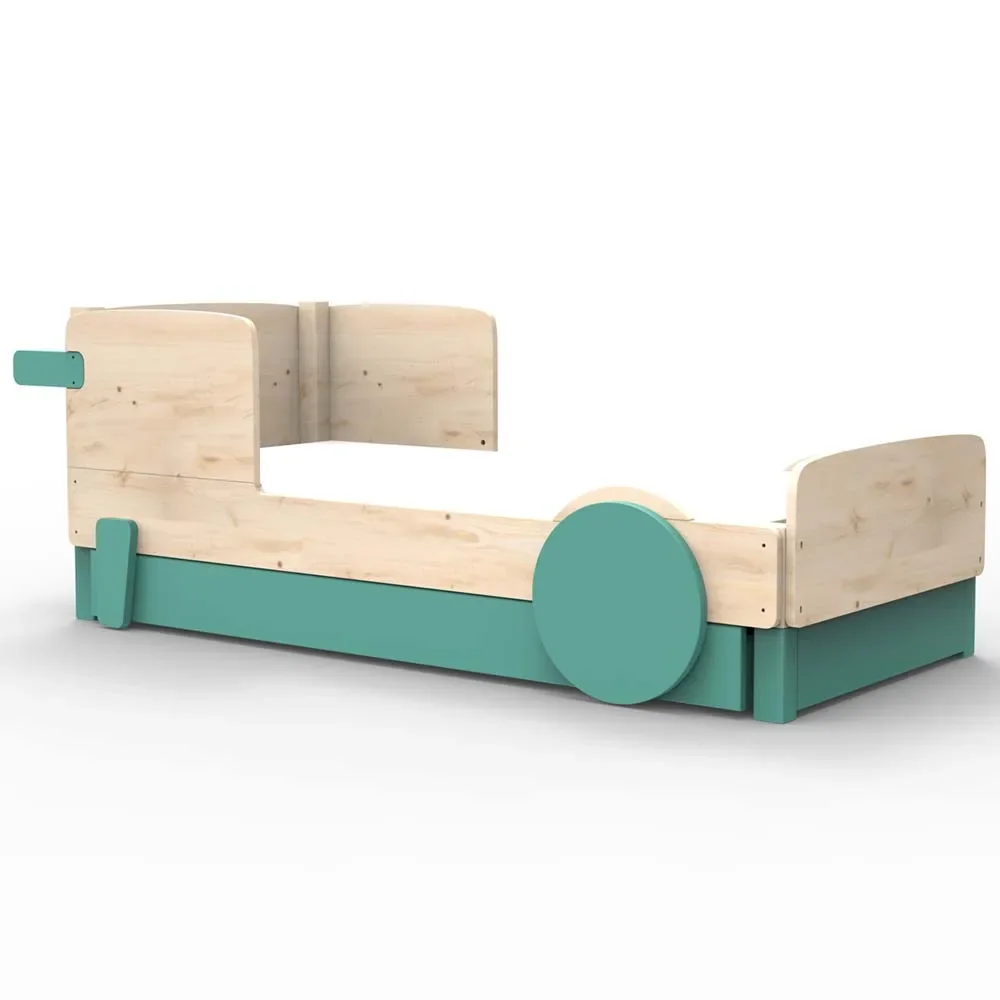 Mathy by Bols Einzelbett "Discovery" mit Bettschublade, Farbe Elemente: light green