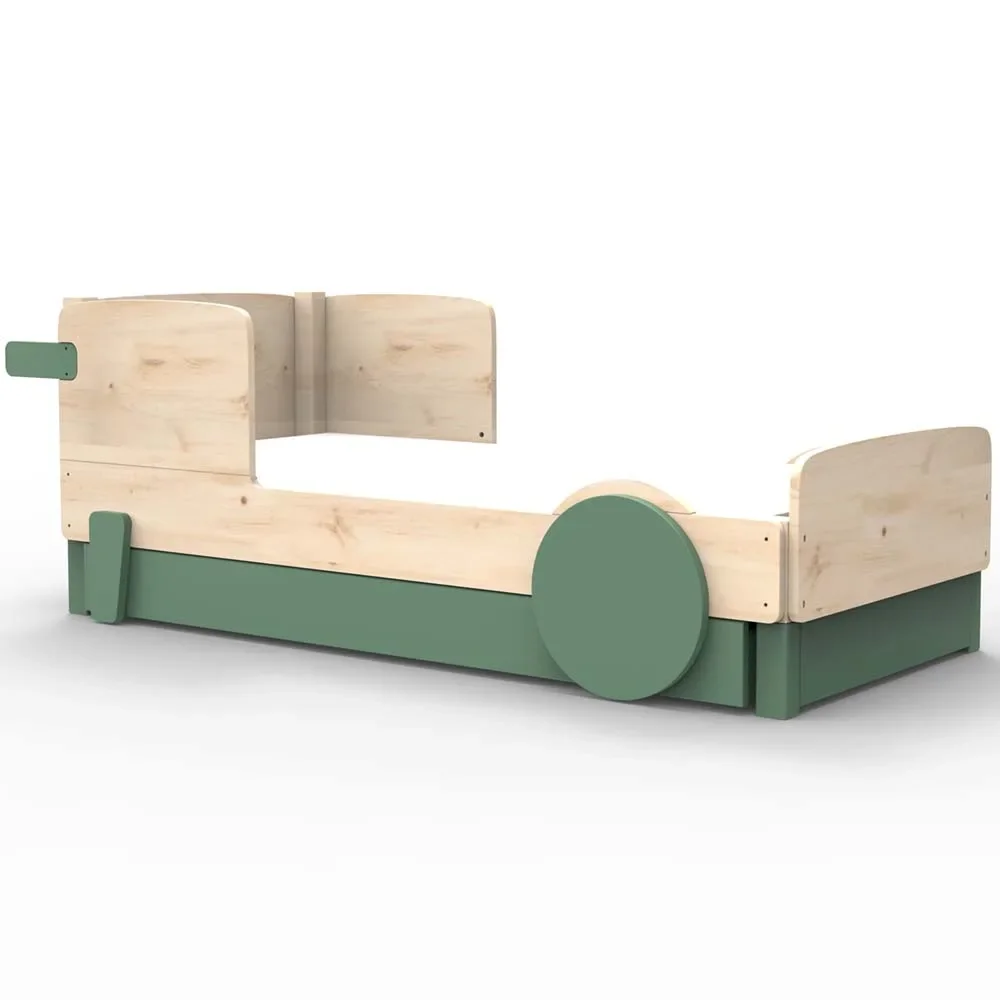 Mathy by Bols Einzelbett "Discovery" mit Bettschublade, Farbe Elemente: jungle green