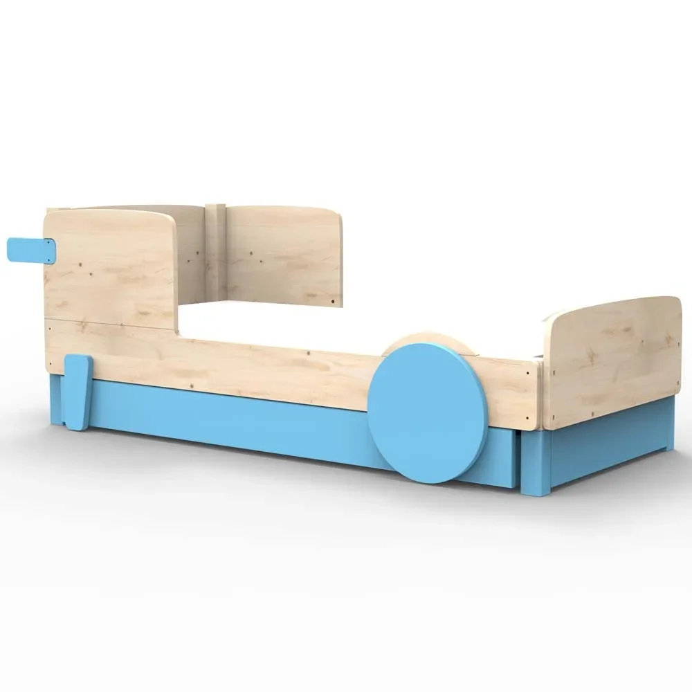 Mathy by Bols Einzelbett "Discovery" mit Bettschublade, Farbe Elemente: azur blue