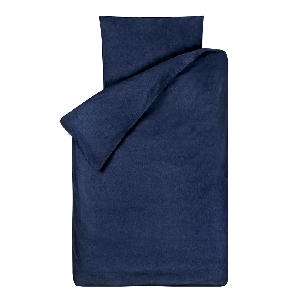 Bink Bettwäsche Bo uni jeansblau 135×200