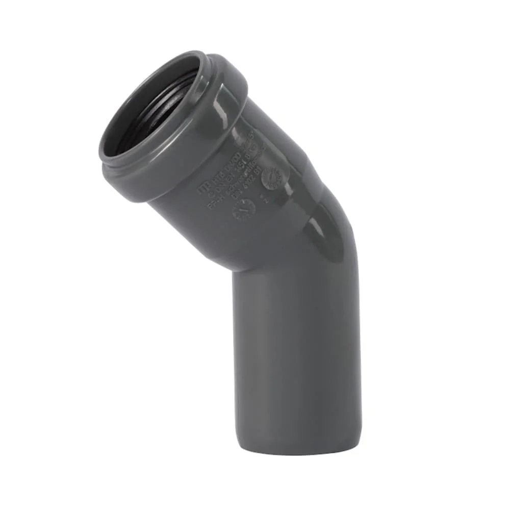 HT Rohr 125, HT Bogen 45 Grad, Abwasserrohrbogen