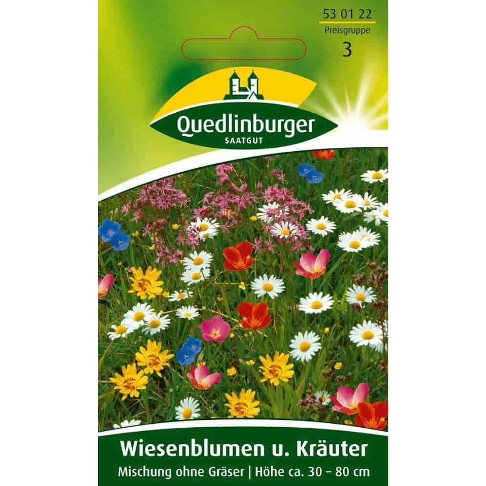 "Wiesenblumen Samen, Kräuter Samen, Bunte Blumenwiese image"