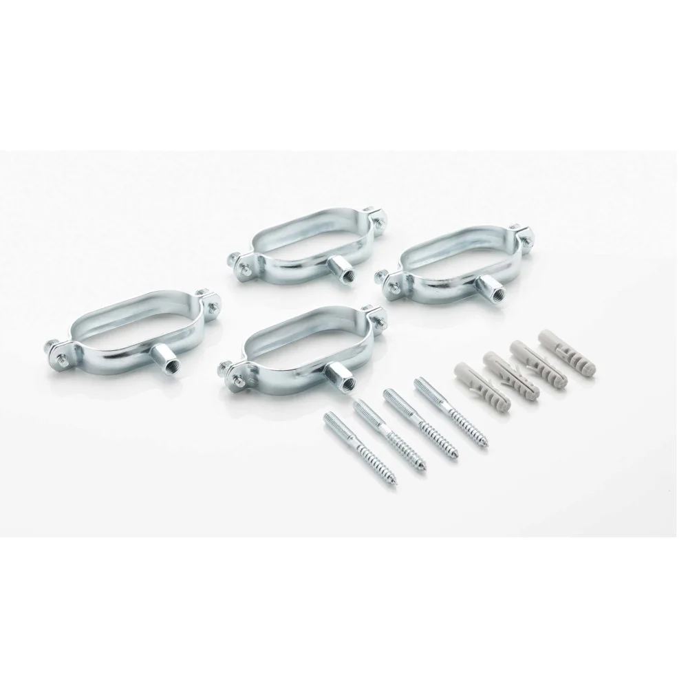 Stockschrauben M8, Montagematerial, Ovalschellen, Dübel S10, DN20 DN25, Edelstah