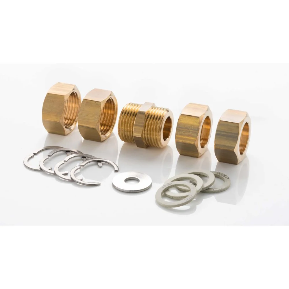 Wellrohr Edelstahl Solar Verschraubung Set