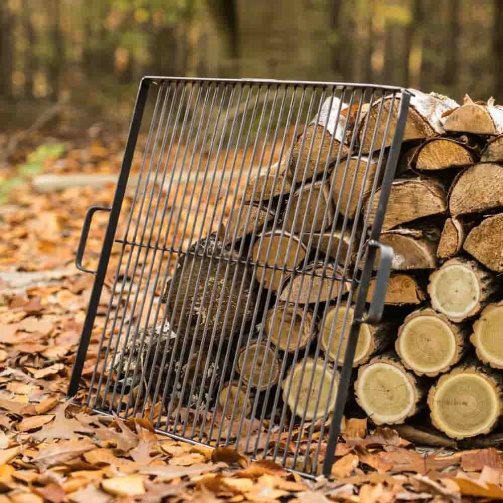 Grillrost Feuerschale 80 cm, Stahl, 58x58cm